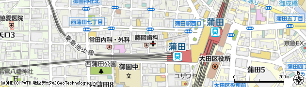てんや蒲田店周辺の地図