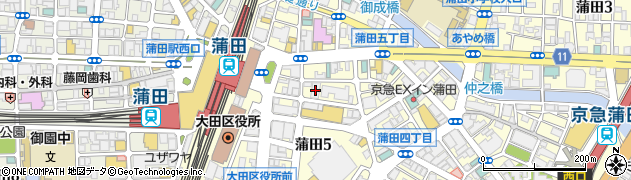 わたしのゴルフ　蒲田店周辺の地図