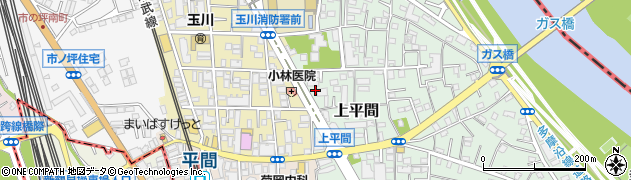 ワークマンプラス川崎上平間店周辺の地図