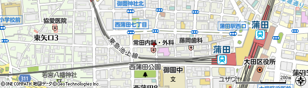 すき家サンライズ蒲田店周辺の地図