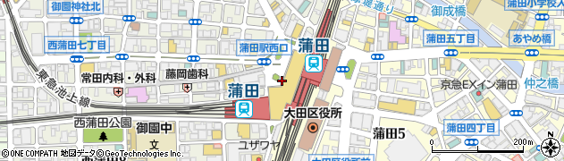 ピザ オリーブ 蒲田駅改札前グランデュオ店周辺の地図