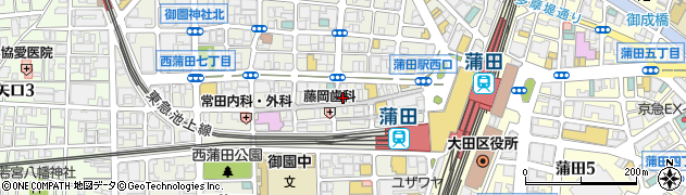 プラスアイ蒲田西口店周辺の地図