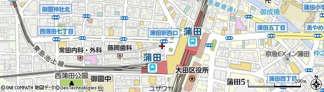 ポポラマーマ 蒲田店周辺の地図