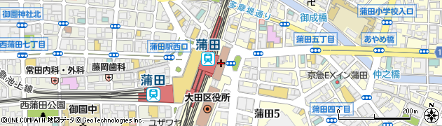 ダッシングディバグランデュオ蒲田店周辺の地図