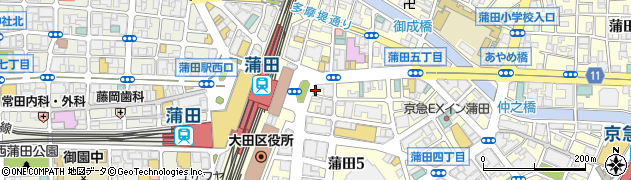 楽天モバイル　蒲田店周辺の地図