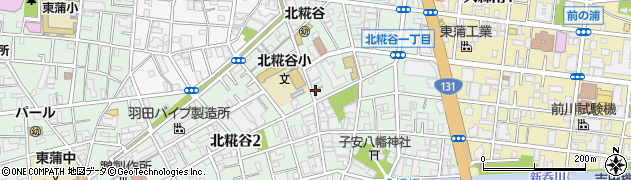 東京都大田区北糀谷周辺の地図