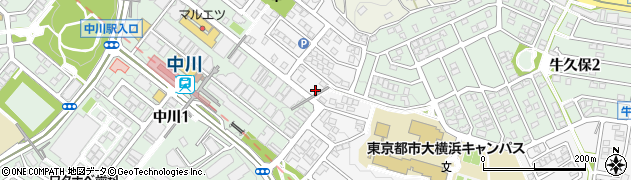 神奈川県横浜市都筑区牛久保西4丁目4-1周辺の地図