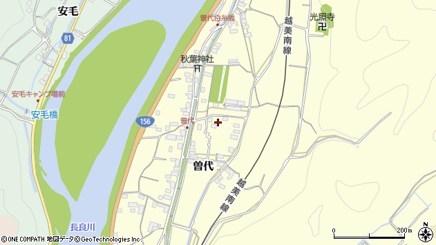 〒501-3714 岐阜県美濃市曽代の地図