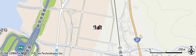 福井県三方上中郡若狭町生倉周辺の地図