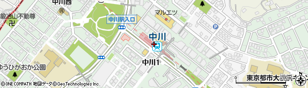 神奈川県横浜市都筑区周辺の地図