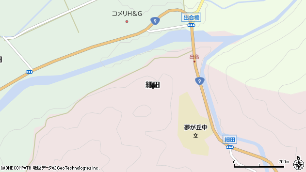 〒669-6822 兵庫県美方郡新温泉町細田の地図