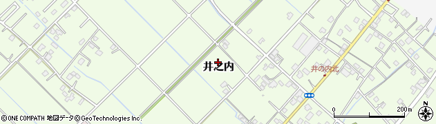 千葉県山武市井之内周辺の地図
