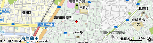 東京都大田区東蒲田周辺の地図