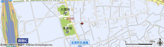 千葉県千葉市中央区生実町1771周辺の地図