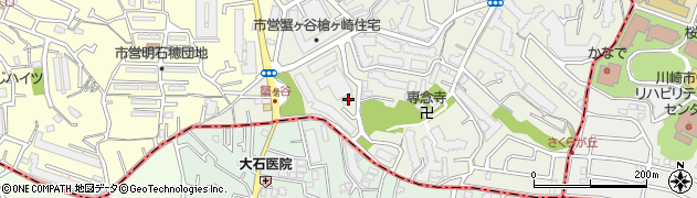 神奈川県川崎市高津区蟹ケ谷8周辺の地図