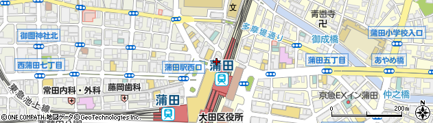 カラオケ館 蒲田西口店周辺の地図