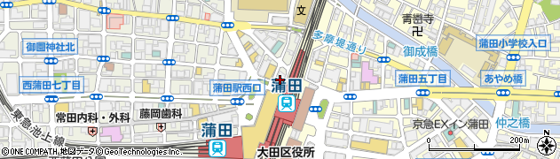 てっぱんのスパゲッティ蒲田駅西口店周辺の地図