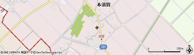 千葉県山武市本須賀2252周辺の地図