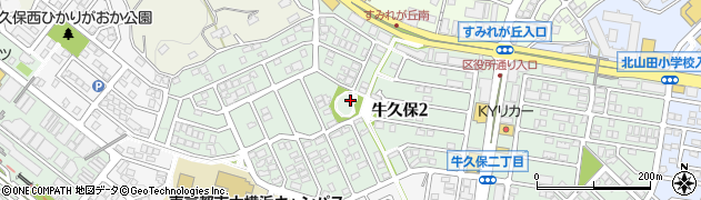 神奈川県横浜市都筑区牛久保周辺の地図