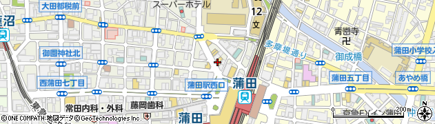 赤から 蒲田店周辺の地図