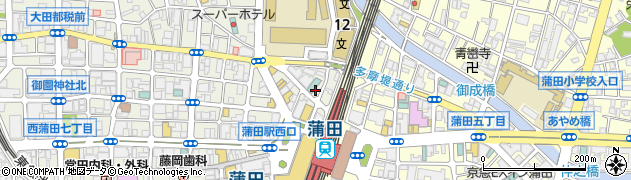 スパゲッティーのパンチョ 蒲田店周辺の地図