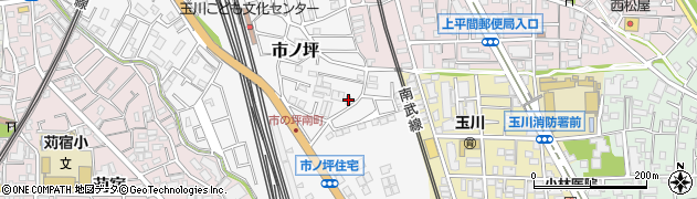 神奈川県川崎市中原区市ノ坪668周辺の地図