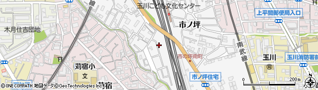 神奈川県川崎市中原区市ノ坪548周辺の地図
