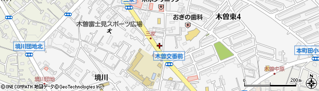 株式会社不二家　町田木曾住宅前店周辺の地図