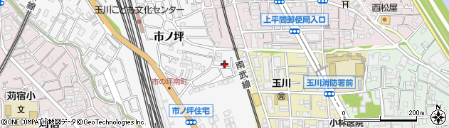 神奈川県川崎市中原区市ノ坪682周辺の地図