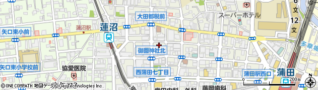 ドミノ・ピザ蒲田店周辺の地図