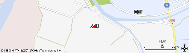 鳥取県岩美町（岩美郡）太田周辺の地図