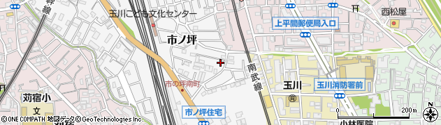 神奈川県川崎市中原区市ノ坪669周辺の地図