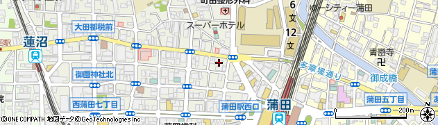 メゾン蒲田管理室周辺の地図