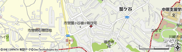 神奈川県川崎市高津区蟹ケ谷22周辺の地図