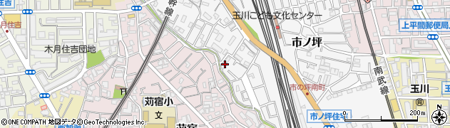神奈川県川崎市中原区市ノ坪545周辺の地図