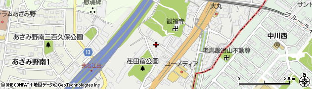 神奈川県横浜市青葉区荏田町318周辺の地図