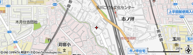 神奈川県川崎市中原区市ノ坪547周辺の地図