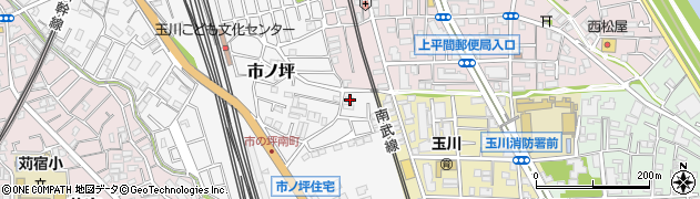 神奈川県川崎市中原区市ノ坪681周辺の地図
