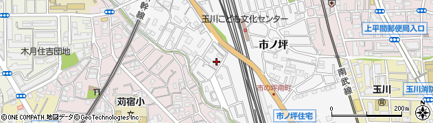 神奈川県川崎市中原区市ノ坪563周辺の地図