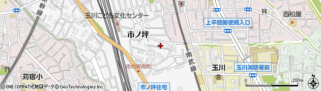 神奈川県川崎市中原区市ノ坪671周辺の地図