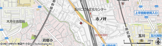 神奈川県川崎市中原区市ノ坪564周辺の地図