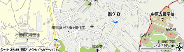 神奈川県川崎市高津区蟹ケ谷209周辺の地図