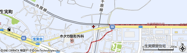 千葉県千葉市中央区生実町2553周辺の地図