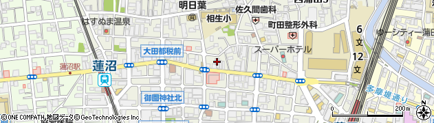 東京都大田区西蒲田6丁目35周辺の地図