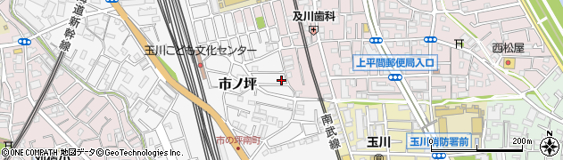 神奈川県川崎市中原区市ノ坪673周辺の地図