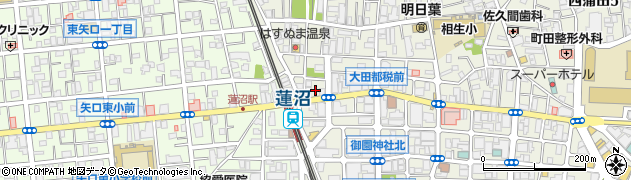 東京都大田区西蒲田6丁目31周辺の地図