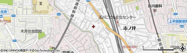 神奈川県川崎市中原区市ノ坪530周辺の地図