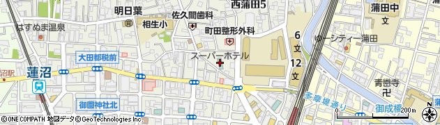 スーパーホテル東京・ＪＲ蒲田西口周辺の地図
