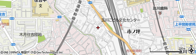 神奈川県川崎市中原区市ノ坪529周辺の地図