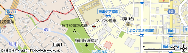 神奈川県相模原市中央区横山台2丁目21周辺の地図